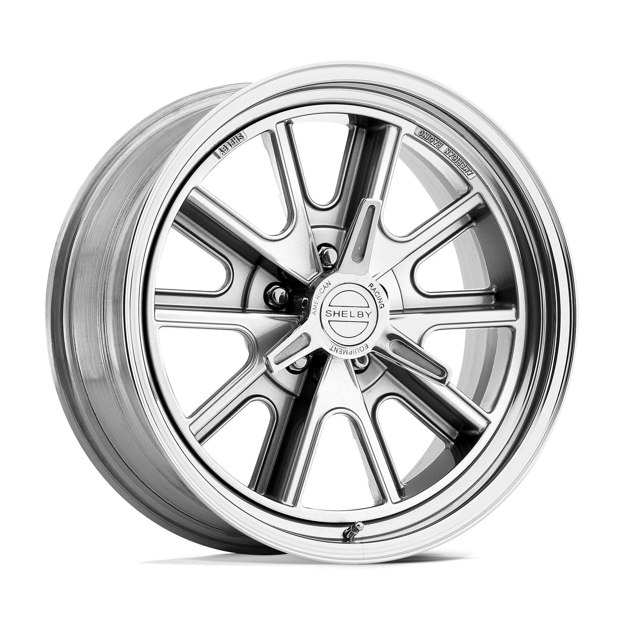 AMERICAN RACING VINTAGE VN427 SHELBY Polished 15 inch + OHTSU AT4000 SO - 215/75/15