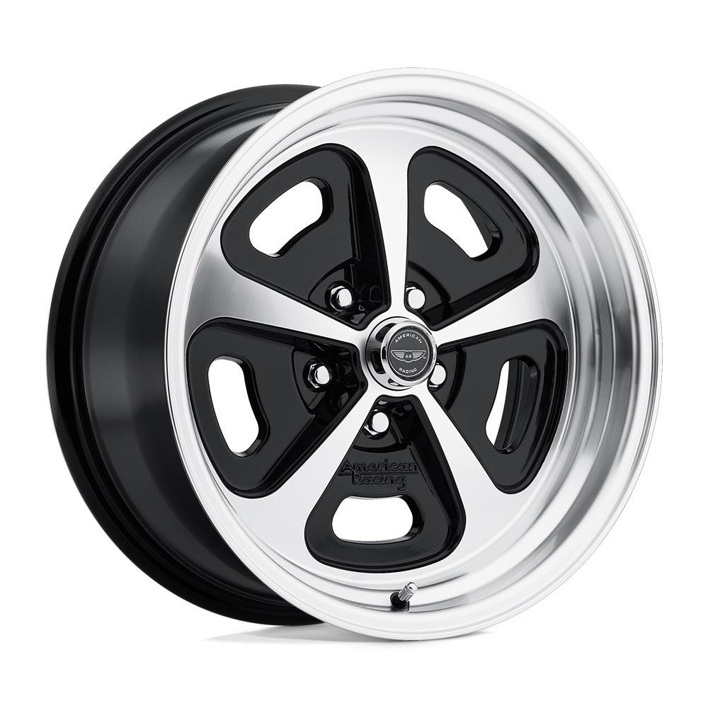 AMERICAN RACING VINTAGE VN501 500 MONO Gloss Black Machined 15 inch