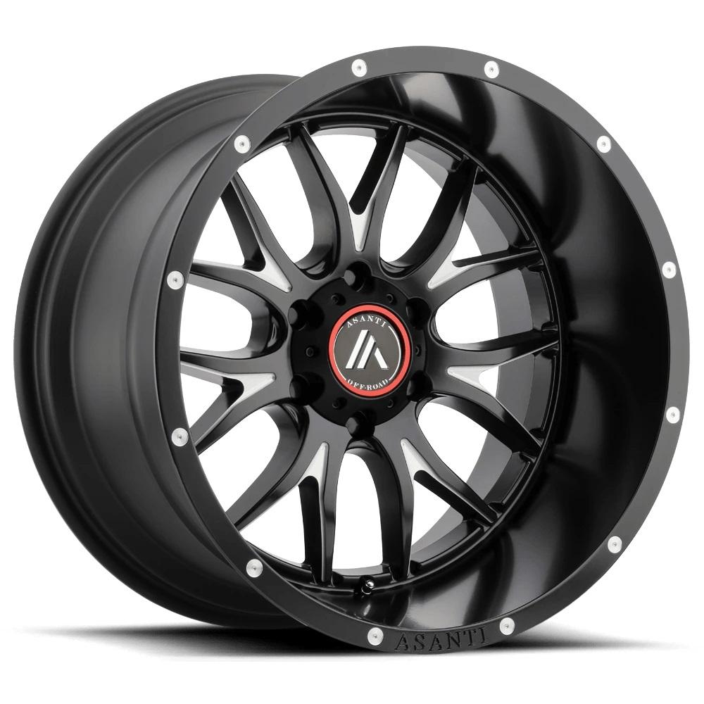 ASANTI AB807 Satin Black Milled 20 inch