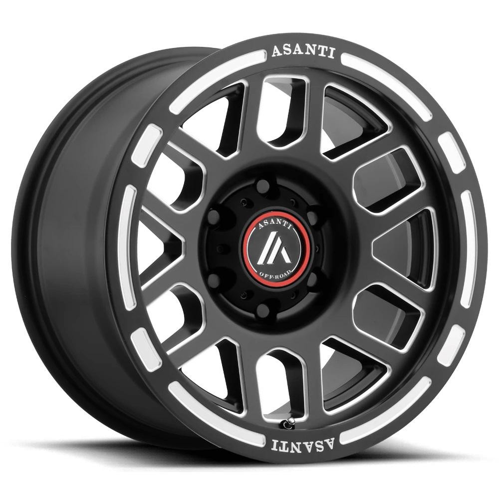 ASANTI AB812 Satin Black Milled 17 inch