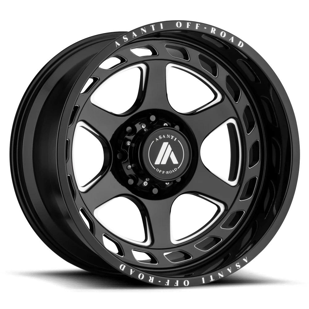 ASANTI AB816 Gloss Black Milled 20 inch