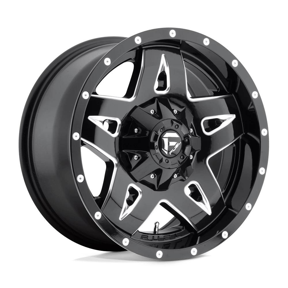 Fuel Off-Road Wheels D554 FULL Gloss Black Milled 17 inch