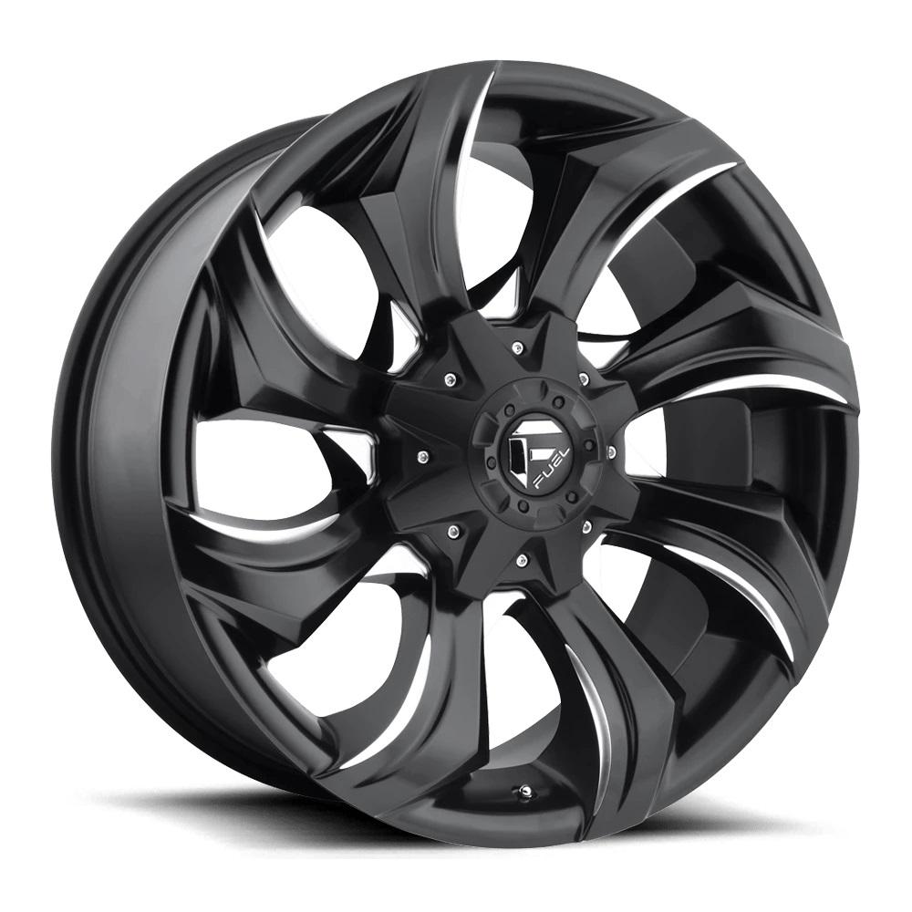 Fuel Off-Road Wheels D571 Gloss Black Milled 20 inch + OHTSU FP8000 SO - 225/35/20