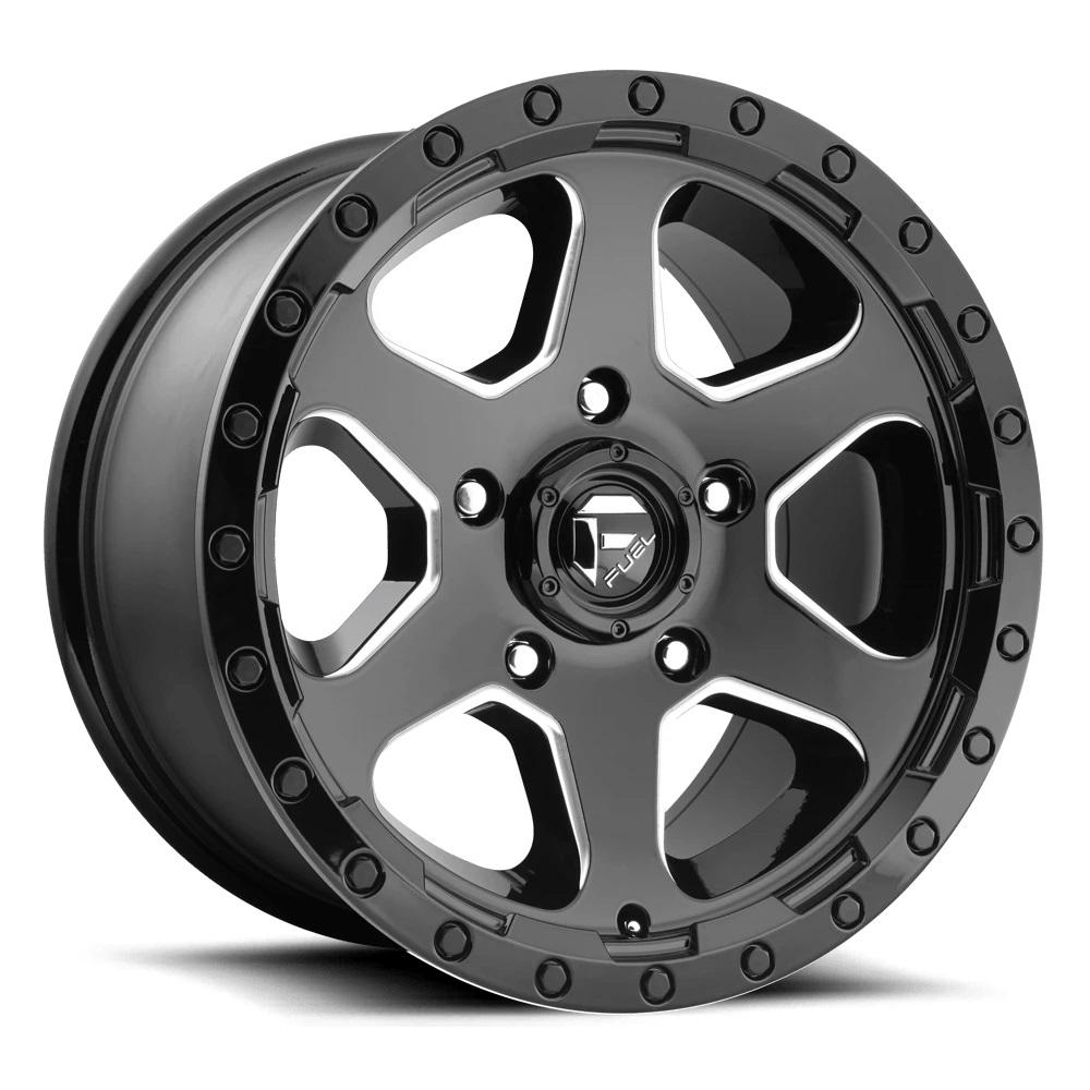 Fuel Off-Road Wheels D590 Gloss Black Milled 17 inch