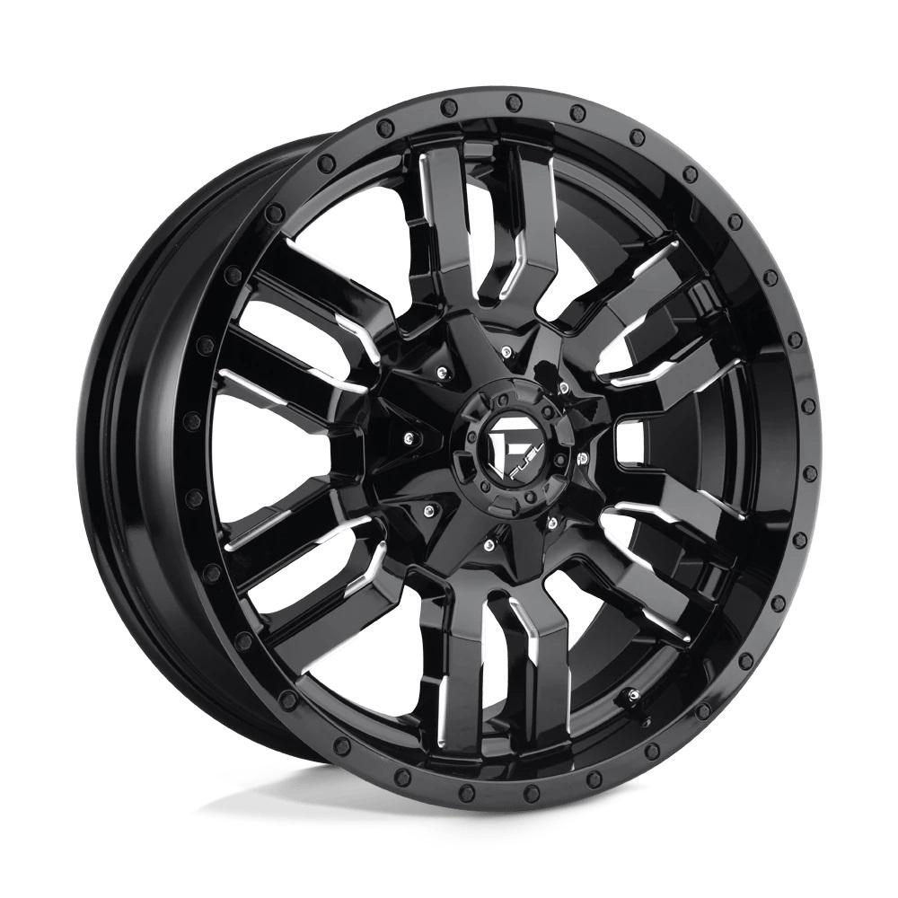 Fuel Off-Road Wheels D595 Gloss Black Milled 17 inch + OHTSU AT4000 SO - 235/65/17