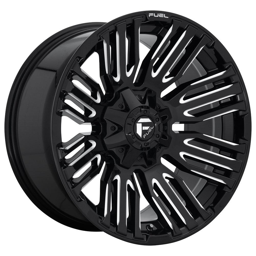 Fuel Off-Road Wheels D649 Gloss Black Milled 20 inch + OHTSU FP8000 SO - 225/35/20