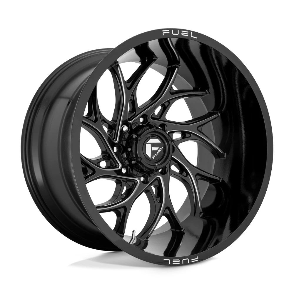 Fuel Off-Road Wheels D741 Gloss Black Milled 20 inch + OHTSU FP8000 SO - 225/35/20