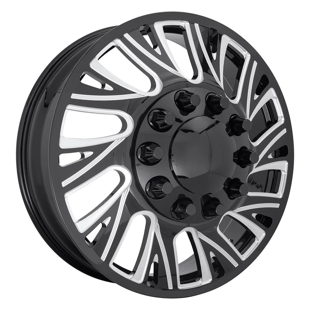 Fuel Off-Road Wheels DE41 Gloss Black Milled 28 inch + Fuel Tires - GRIPPER A/T  285/40/28  ST