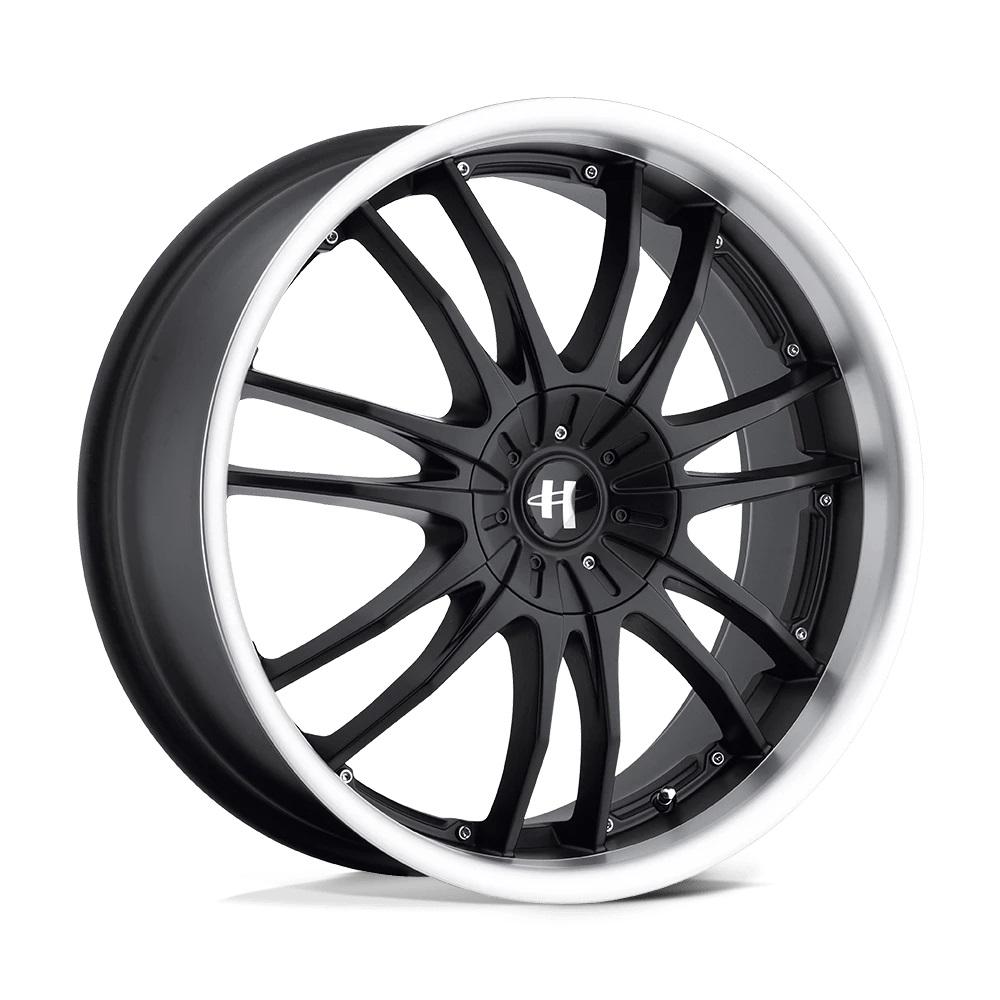 HELO HE845 Gloss Black Machined 17 inch + OHTSU AT4000 SO - 235/65/17