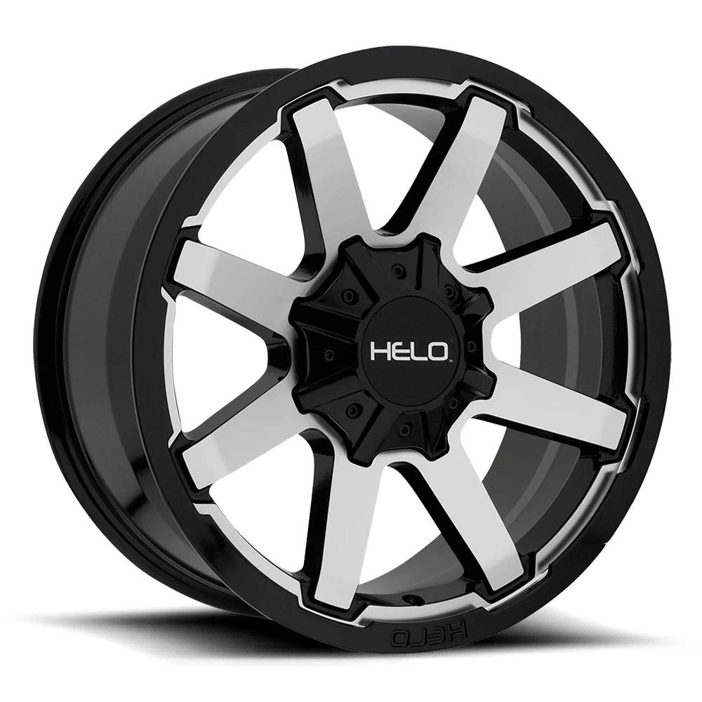 HELO HE909 Gloss Black Machined 20 inch