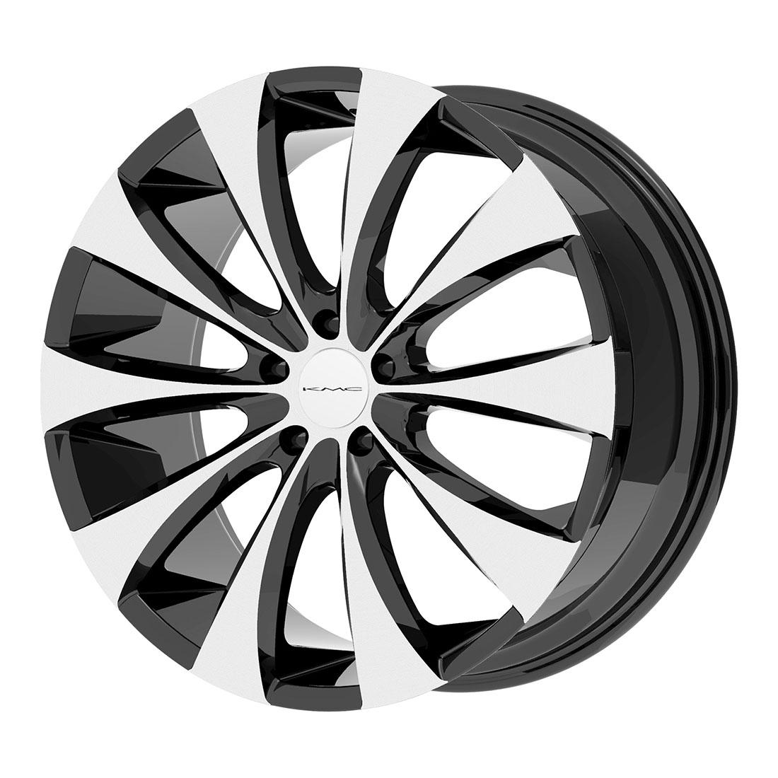 KMC KM679 Gloss Black Machined 20 inch + OHTSU FP8000 SO - 225/35/20