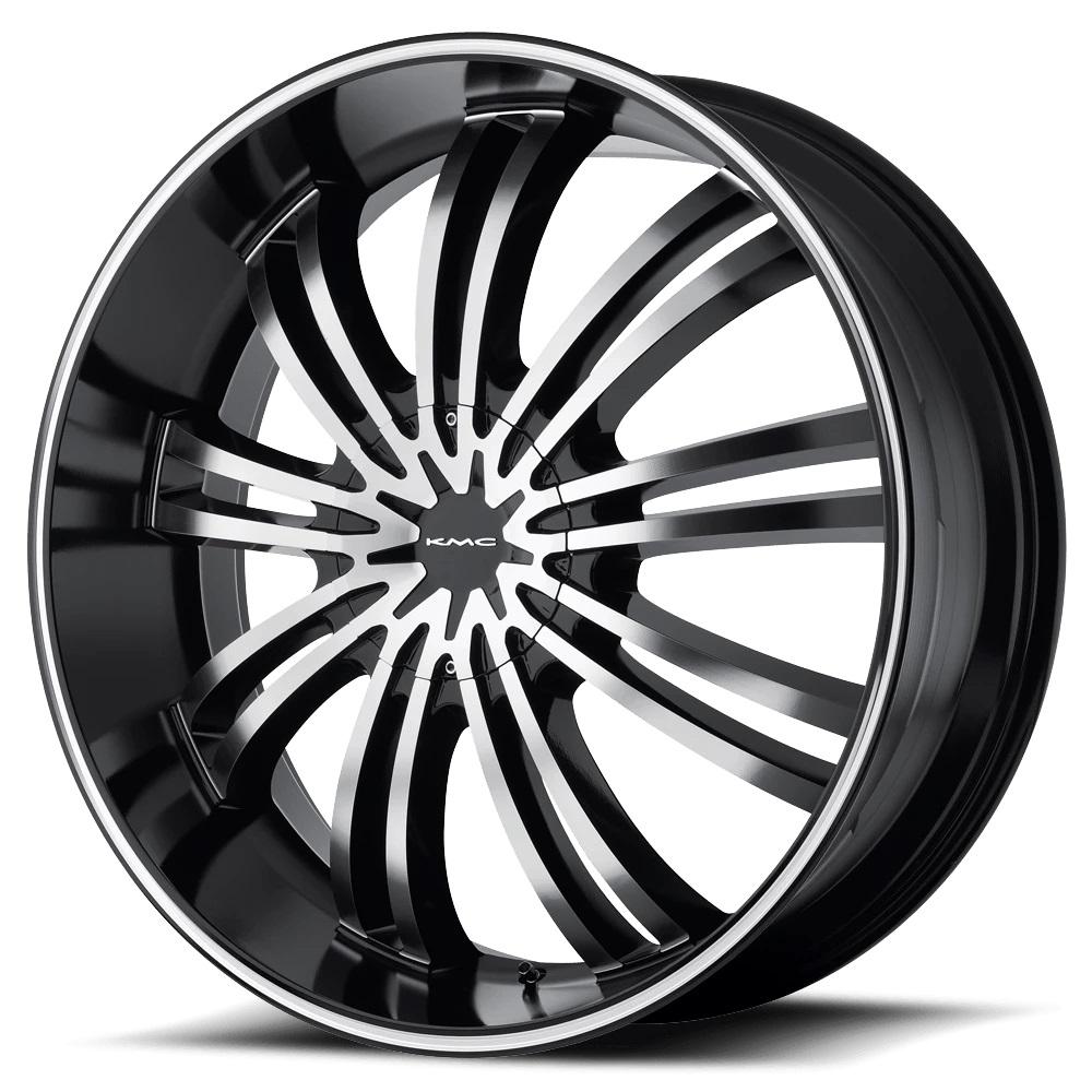 KMC KM682 Gloss Black Machined 20 inch