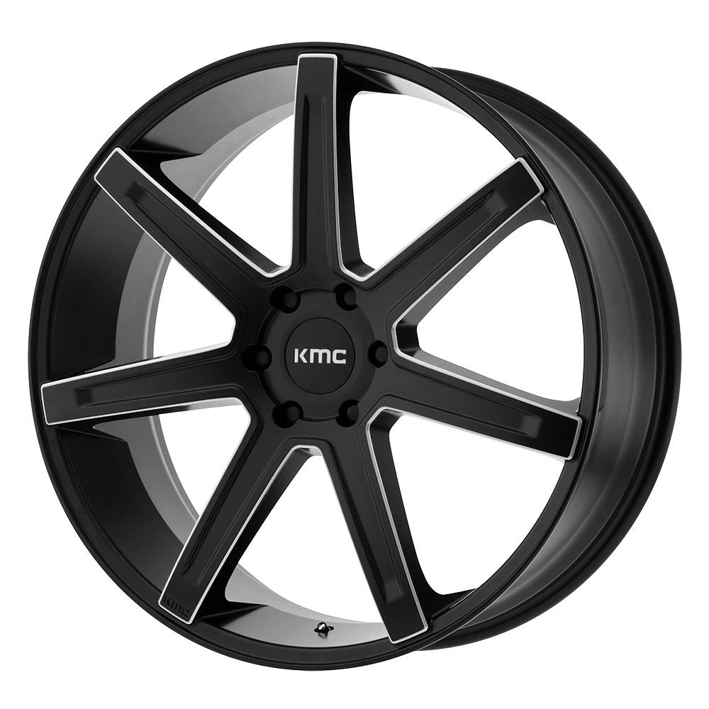 KMC KM700 Satin Black Milled 22 inch