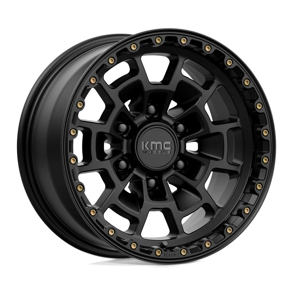 KMC KM718 Satin Black 17 inch + OHTSU AT4000 SO - 235/65/17