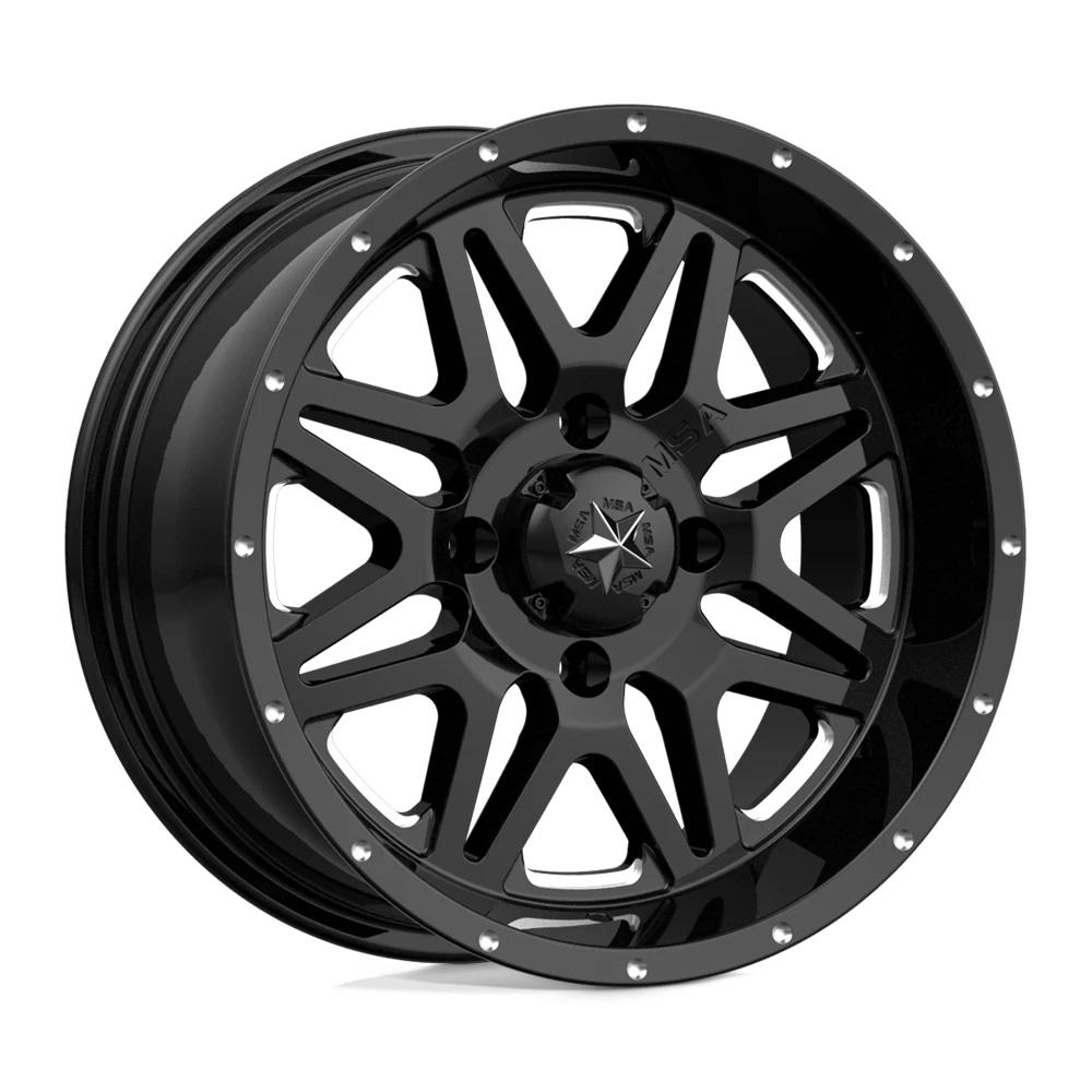 MSA Offroad Wheels M26 Gloss Black Milled 14 inch