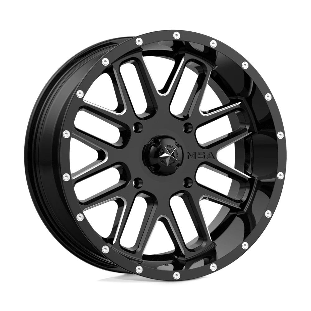 MSA Offroad Wheels M35 Gloss Black Milled 18 inch