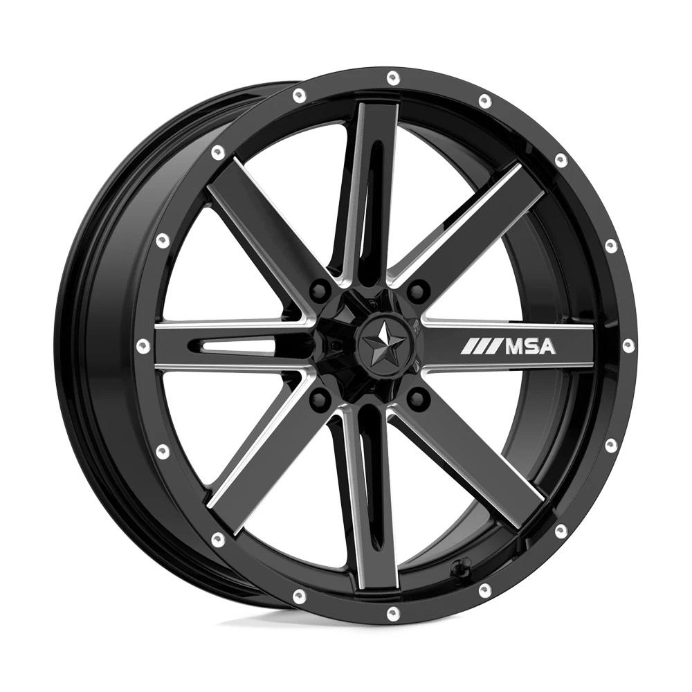 MSA Offroad Wheels M41 Gloss Black Milled 18 inch