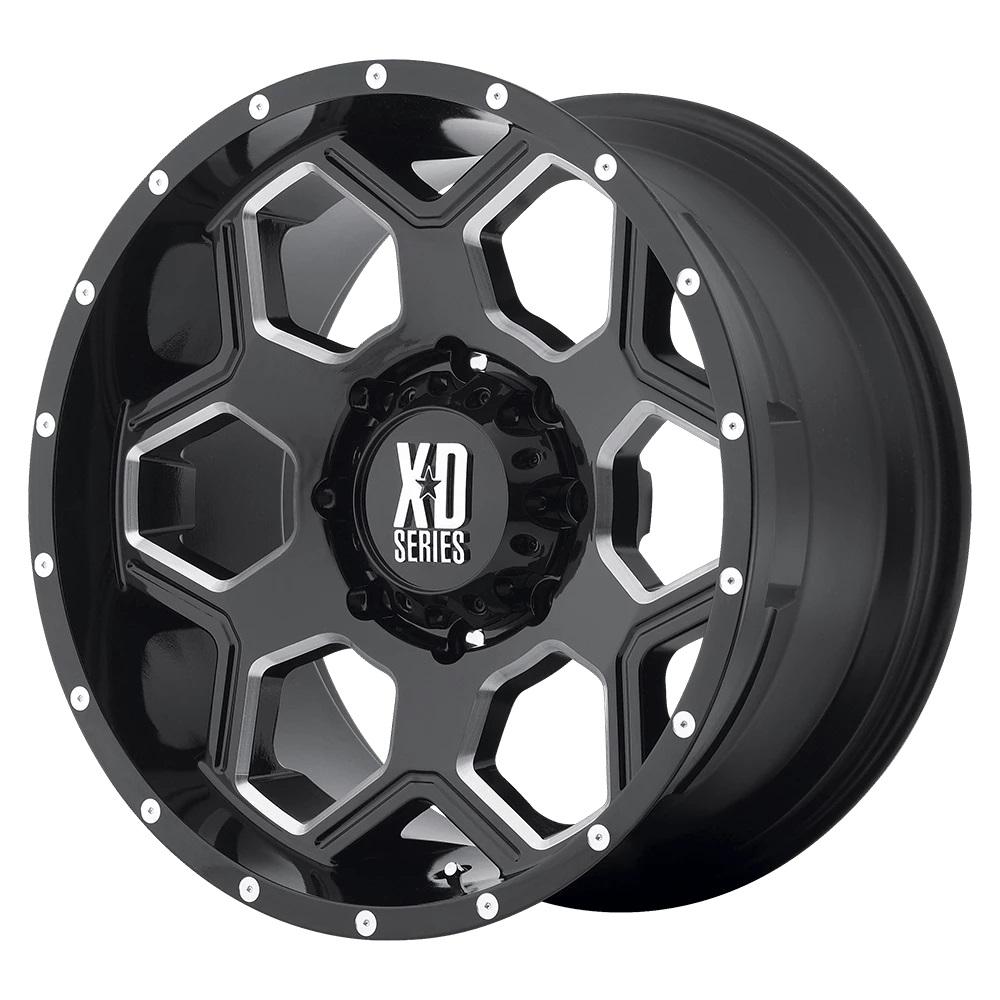 XD Wheels XD813 Gloss Black Milled 20 inch