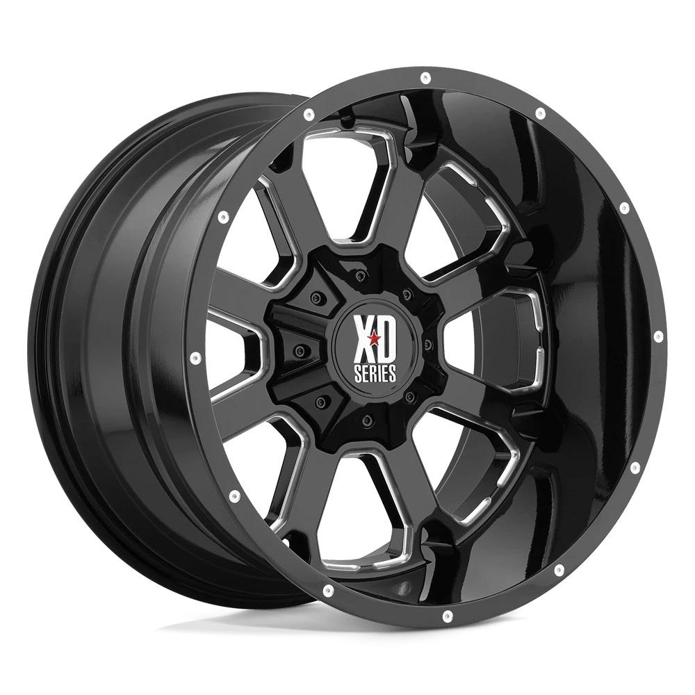 XD Wheels XD825 BUCK Gloss Black Milled 22 inch