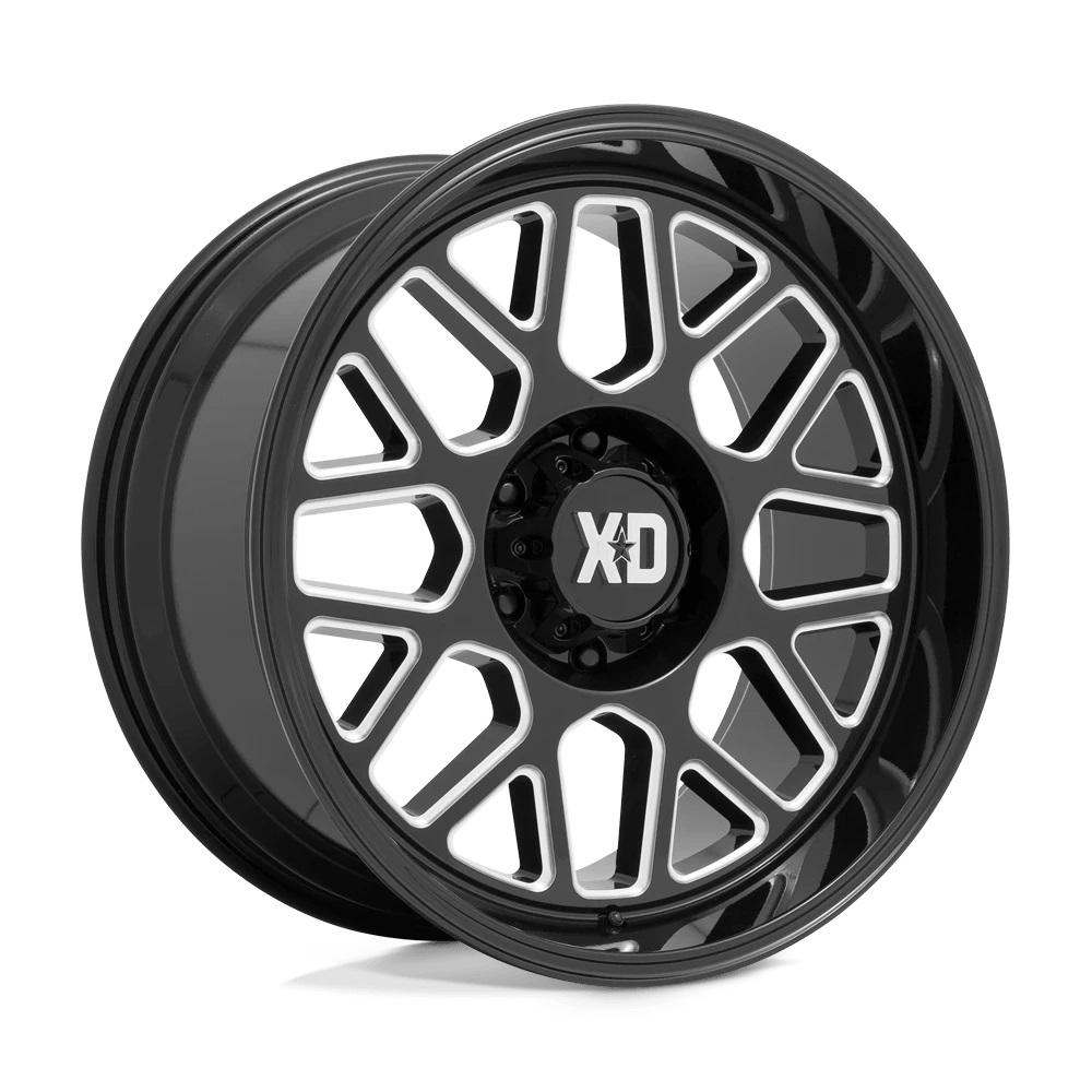 XD Wheels XD849 GRENADE Gloss Black Milled 20 inch