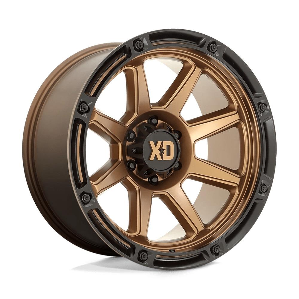 XD Wheels XD863 Matte Bronze W/ Black Lip 20 inch